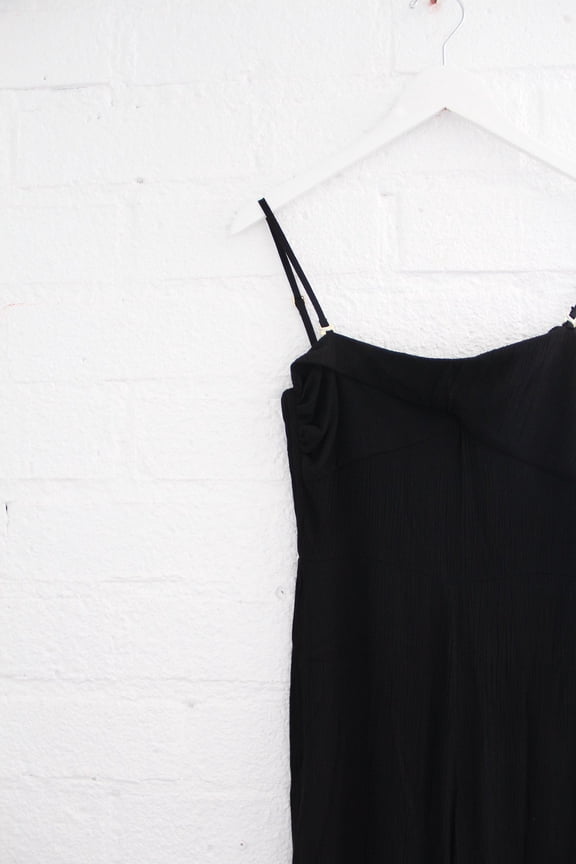 Jenni Jumper - Black Crinkle - S