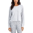thumbnail image 1 of Jenni Ribbed Henley Pajama Top Sleep Grey XS, 1 of 1