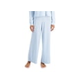 thumbnail image 1 of Jenni Solid Ribbed Wide Leg Pajama Pants Calming Blue 2XL, 1 of 1
