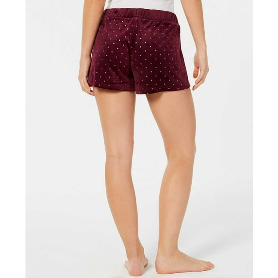 Jenni Velour Womens Pajama Shorts, Glitter Dots, Small