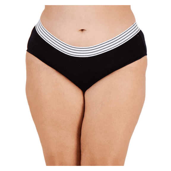 Jenni Women's Lace-Trim Hipster Underwear, Black , XXL