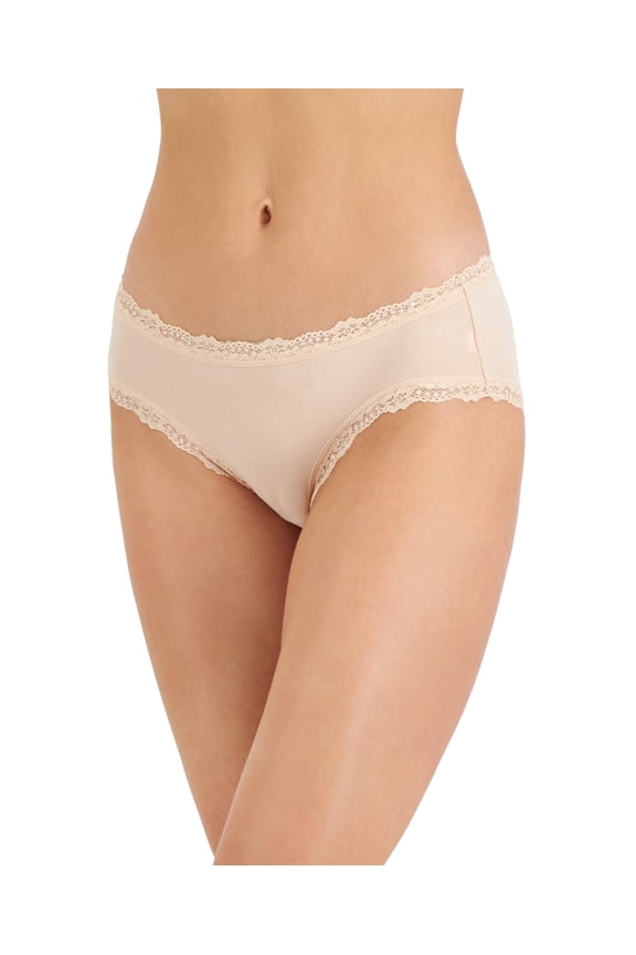 Women’s Lace Trim Hipster Underwear, Chai, XXXL