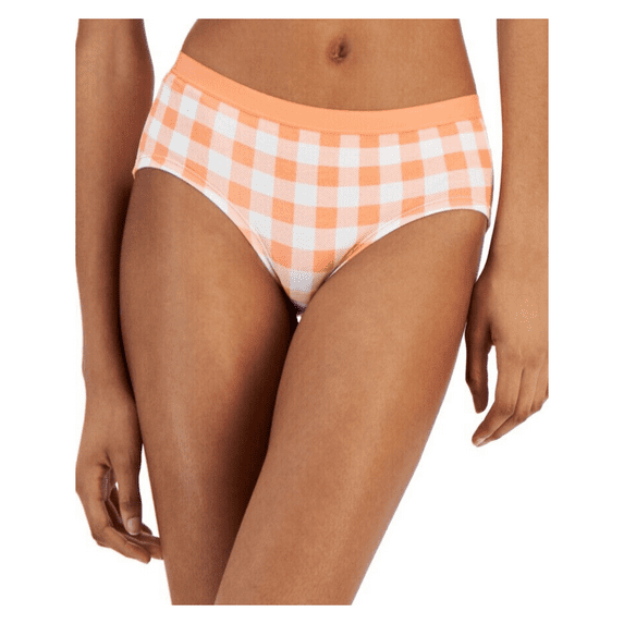 Jenni Women's Lace Trim Hipster Underwear, Gingham Check, Medium