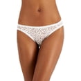 thumbnail image 1 of Jenni Women's Lace-Trim Thong Panties, Pink Leopard Print, US, Alpha, X-Large, Regular, Regular, White, 1 of 1