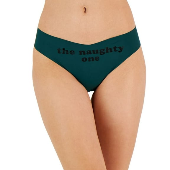Jenni Women's No-Show Thong Underwear Naughty One (Naughty One, S)
