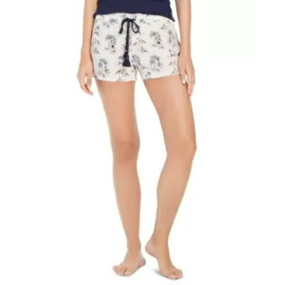 Jenni Womens Printed Sleep Shorts, Navy, X-Small
