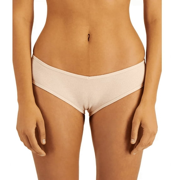 Jenni Womens Ribbed Hipster Underwear Peachskin M