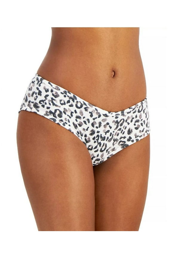 Women's Ribbed Thong-Animal Print Water Color Leo- 3XL