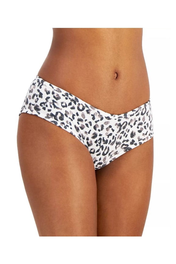 Women's Ribbed Thong-Water Color Leo Animal Print- 2XL