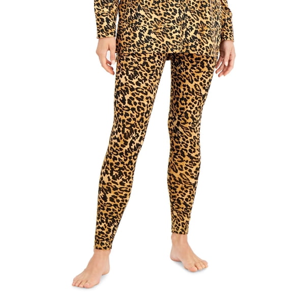 Jenni Womens Cotton Stretch Leggings Size X-Large Color Leopard