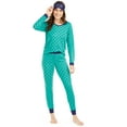thumbnail image 1 of Jenni Womens Knit Pajamas & Sleep Mask 3pc Set Size XS, 1 of 1