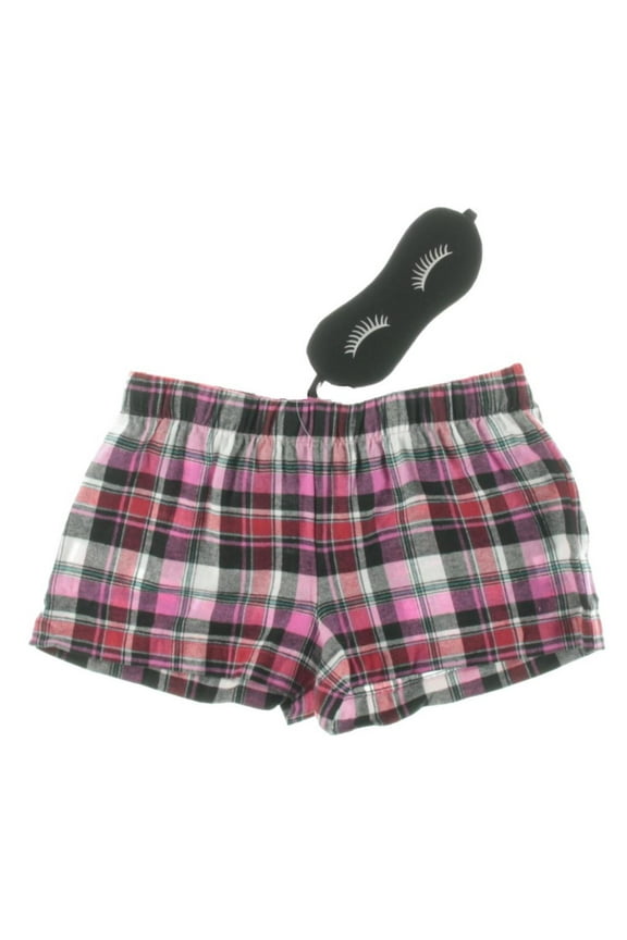 Womens Plaid Flannel Sleep Short