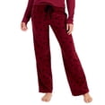 thumbnail image 1 of Jenni Womens Printed Cozy Fleece Pajama Pants, 1 of 1