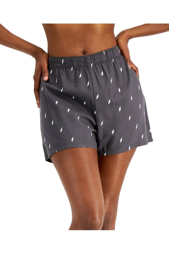 Womens Woven Boxer Pajama Shorts