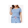 thumbnail image 1 of Jenni by Jennifer Moore Plus Size Graphic-Print Pajama Top Perfect Delft OPD Blue Large, 1 of 1