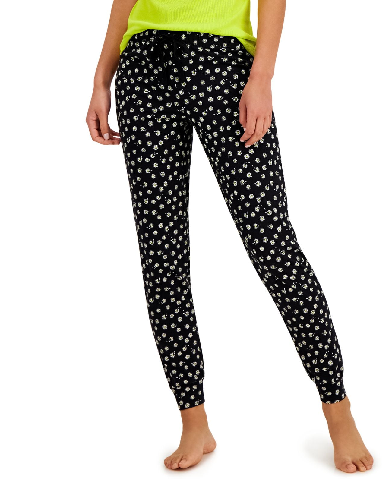 Jenni by Jennifer Moore Women s Knit Jogger Pajama Lounge Pants Black Medium Walmart