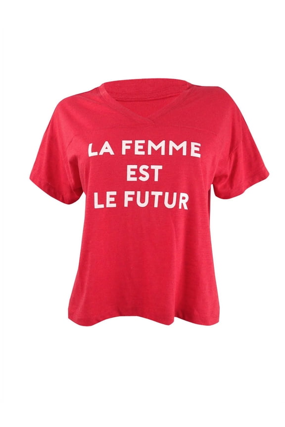 by Jennifer Moore Women's Printed Sleep T-Shirt (S, La Femme)