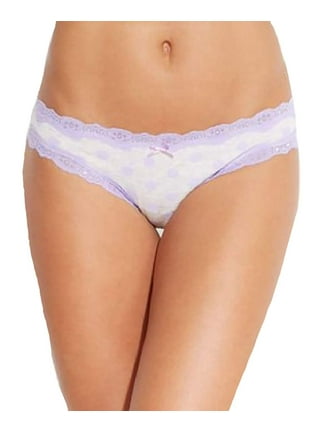 Jenni Intimates Women's Lace-Trim Thong Panty Underwear fuchsia pink purple  XXL