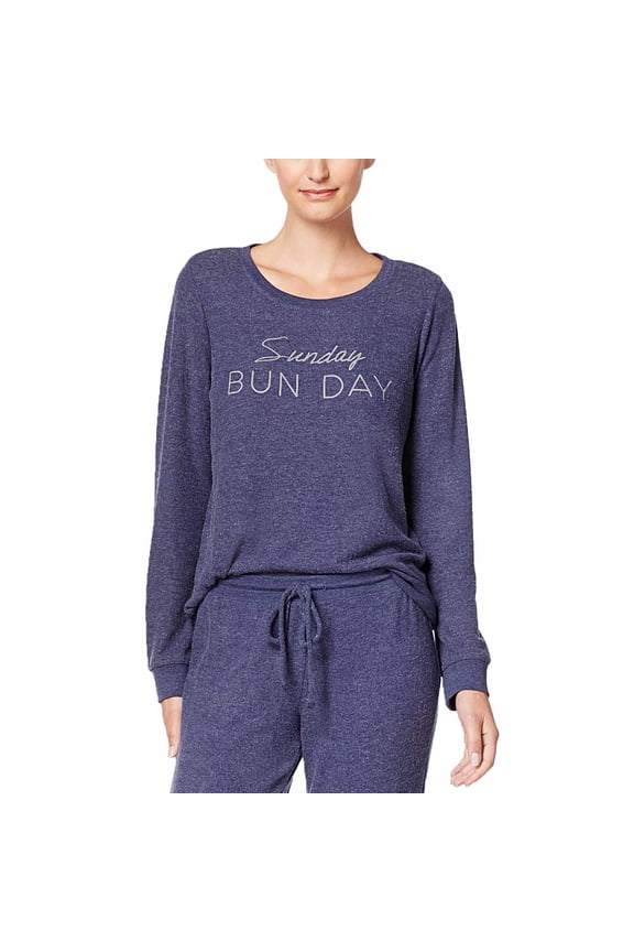 by Jennifer Moore Womens Graphic Print Pajama Top Only,1-Piece, Medium, Blue