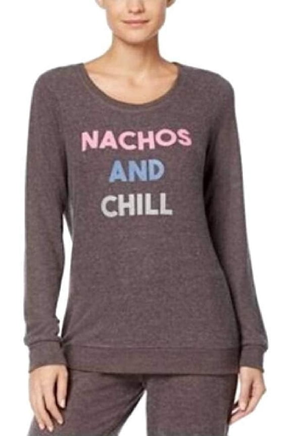 Womens Graphic Print Pajama Top Only,1-Piece, XX-Large, Nachos N Chill