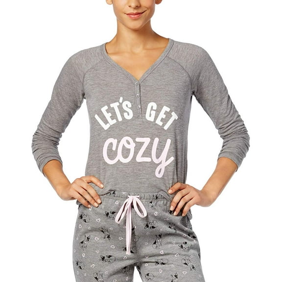Jenni by Jennifer Moore Womens Graphic Print Pajama Top