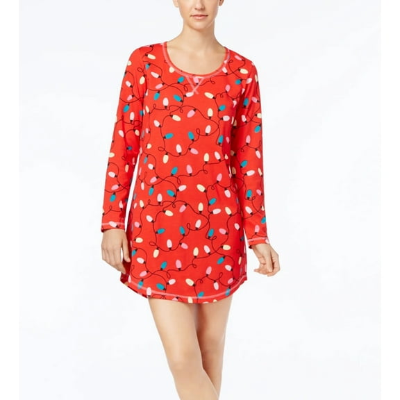 Jenni by Jennifer Moore Womens Graphic Sleepshirt, 1 Piece,Redlight,Small