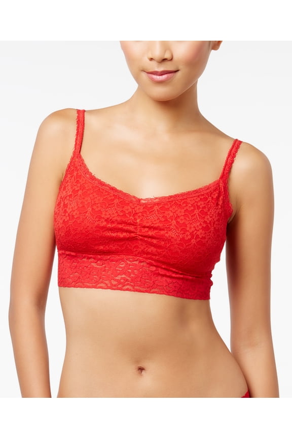 Womens Holiday Lace-Trim Bra Size M