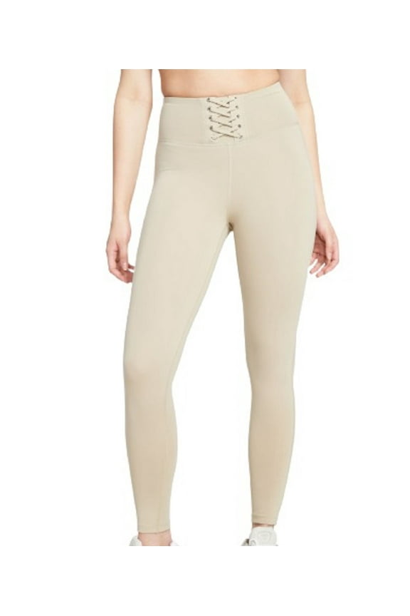 Womens Lace-Up Leggings Size X-Small Color Sand Tan