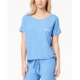 thumbnail image 1 of Jenni by Jennifer Moore Womens Sleepwear Graphic Print Pajama Top Only,1-Piece, L, Ultra Marine, 1 of 2