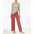thumbnail image 1 of Jenni by Jennifer Moore Womens Top and Printed Fleece Pants Pajama Set;L, 1 of 1