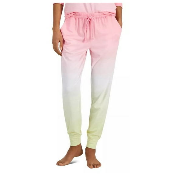 Jenni on Repeat Jogger Pajama Drawstring Pants-Pink -XS