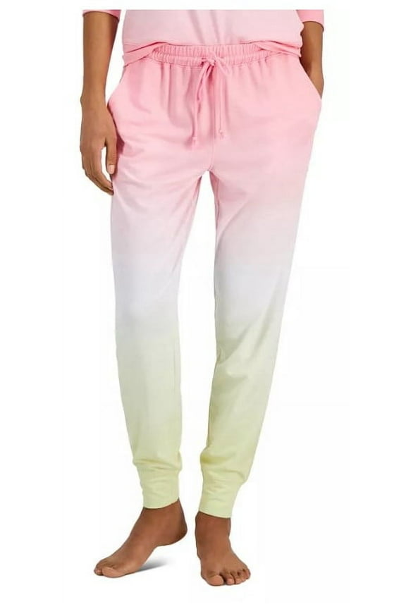 on Repeat Jogger Pajama Drawstring Pants-Pink -XS