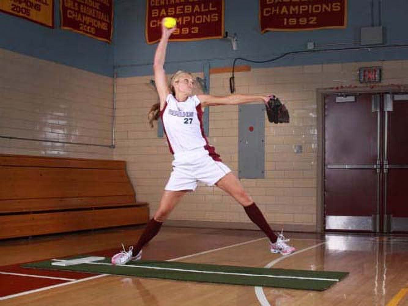 Jennie Finch Softball Pitching Mat 3'x10' with Power Line by