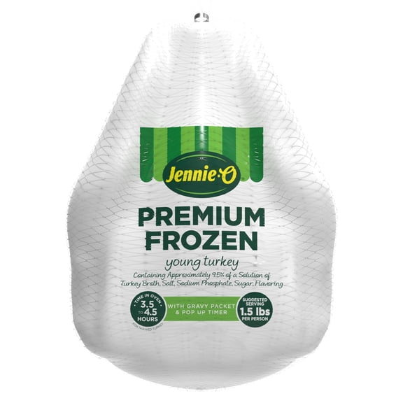 Jennie-O Frozen Whole Turkey, 10-16 lb, Serves 7-11, 18g of Protein per Serving