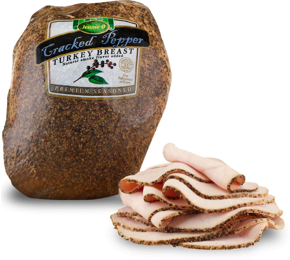 JennieO Turkey Premium Seasoned Cracked Pepper Turkey Breast, Deli