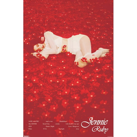 Jennie: Ruby - Track List Wall Poster, 14.725" x 22.375"