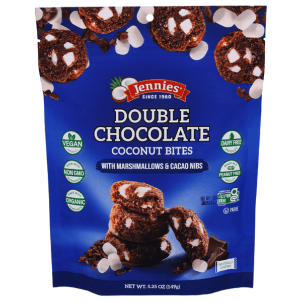 Jennies Double Chocolate Coconut Bites 5.25 oz - Pack of 3