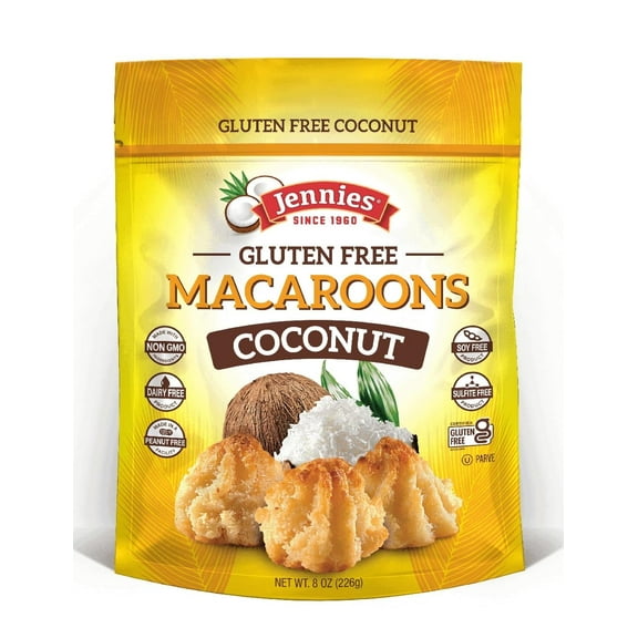 Jennies Macaroons, Coconut Macaroons, 8 oz Pack of 3
