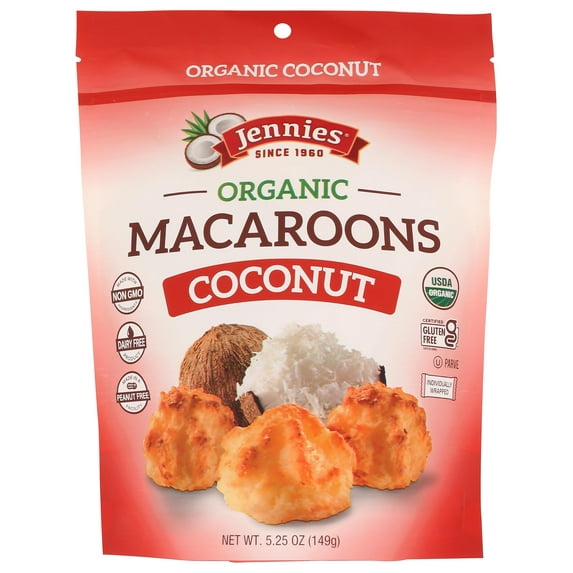 Jennies, Macaroons Coconut Organic, HHA1 5.25 Ounce