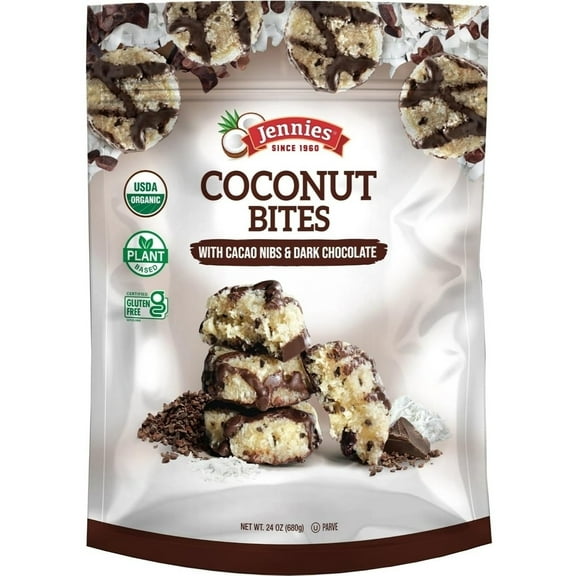 Jennies Organic Coconut Cacao Bite 24 Ounce