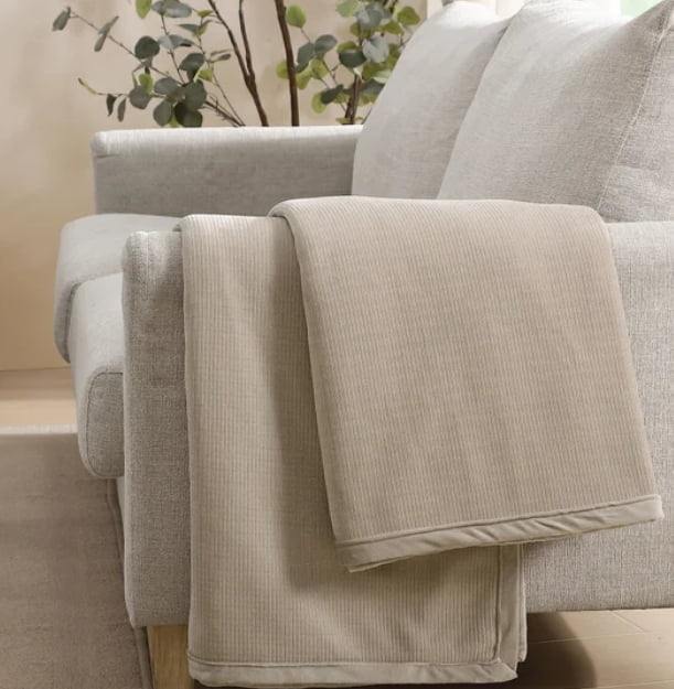 Jennifer Adams Luxe Chenille Corduroy Throw 60 x 70