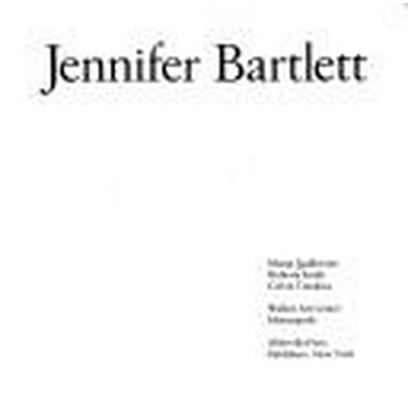 Pre-Owned Jennifer Bartlett (Paperback) 1558591257 9781558591257