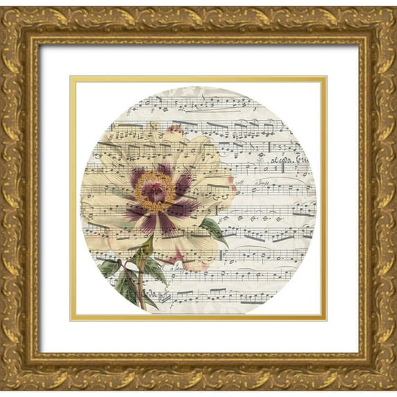 Jennifer Goldberger 16x15 Gold Ornate Wood Framed with Double Matting Museum Art Print Titled - Musical Paris Collection G