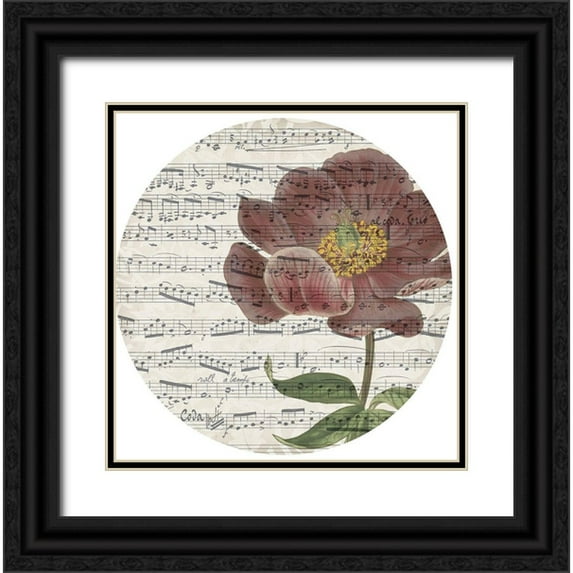 Jennifer Goldberger 20x20 Black Ornate Wood Framed with Double Matting Museum Art Print Titled - Musical Paris Collection H