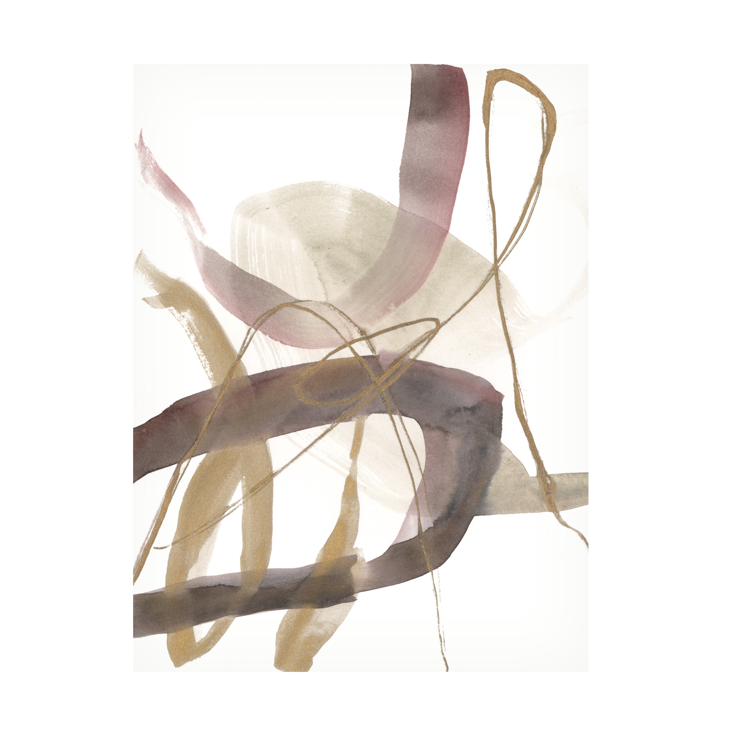 Jennifer Goldberger 'A Hint of Plum I' Canvas Art