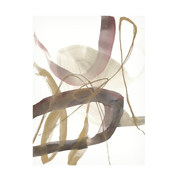 Jennifer Goldberger 'A Hint of Plum I' Canvas Art