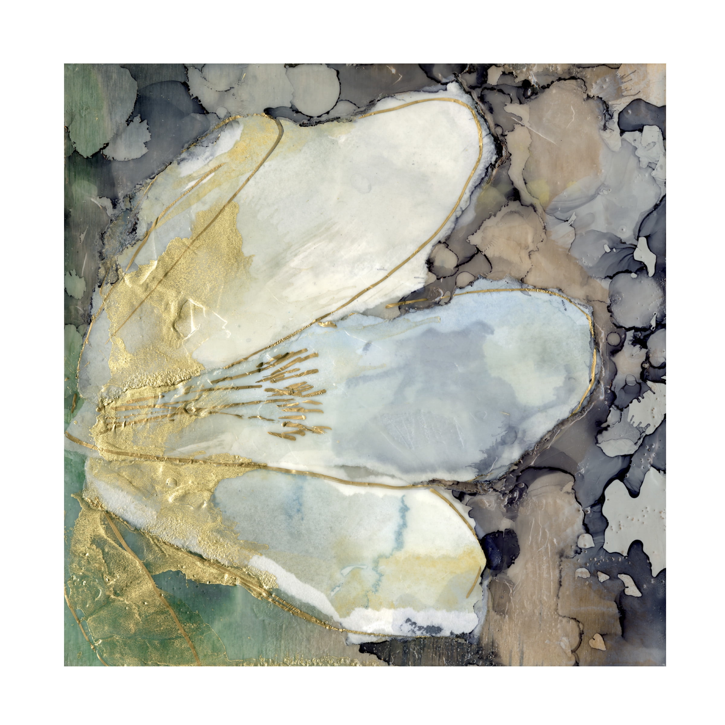 Jennifer Goldberger 'Abstracted Lily II' Canvas Art