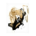thumbnail image 1 of Jennifer Goldberger 'Black And Gold Splash I' Canvas Art, 1 of 3