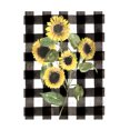 thumbnail image 1 of Jennifer Goldberger 'Buffalo Check Sunflower II' Canvas Art, 1 of 3