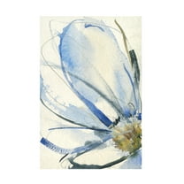 Jennifer Goldberger 'Cobalt & Paynes Petals I' Canvas Art
